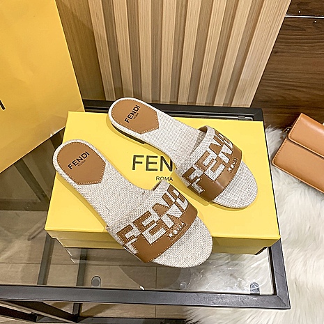 Fendi shoes for Fendi slippers for women #562781 replica