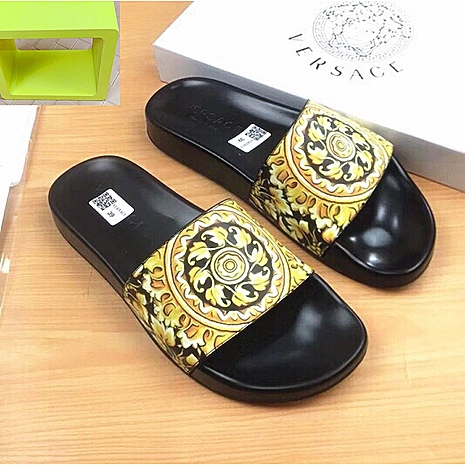 Versace shoes for versace Slippers for men #563022 replica