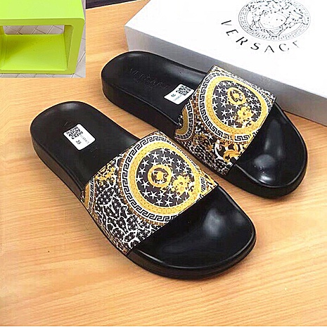Versace shoes for versace Slippers for men #563027 replica