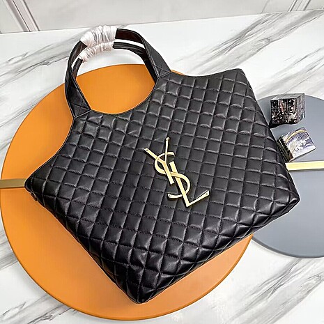 YSL ICARE MAXI SHOPPING BAG IN QUILTED LAMBSKIN Original Samples 698651AAANG1000 replica
