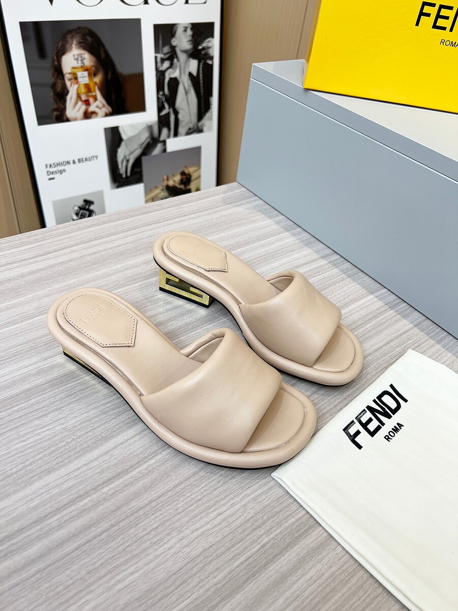 Fendi shoes for Fendi slippers for women #565768 replica