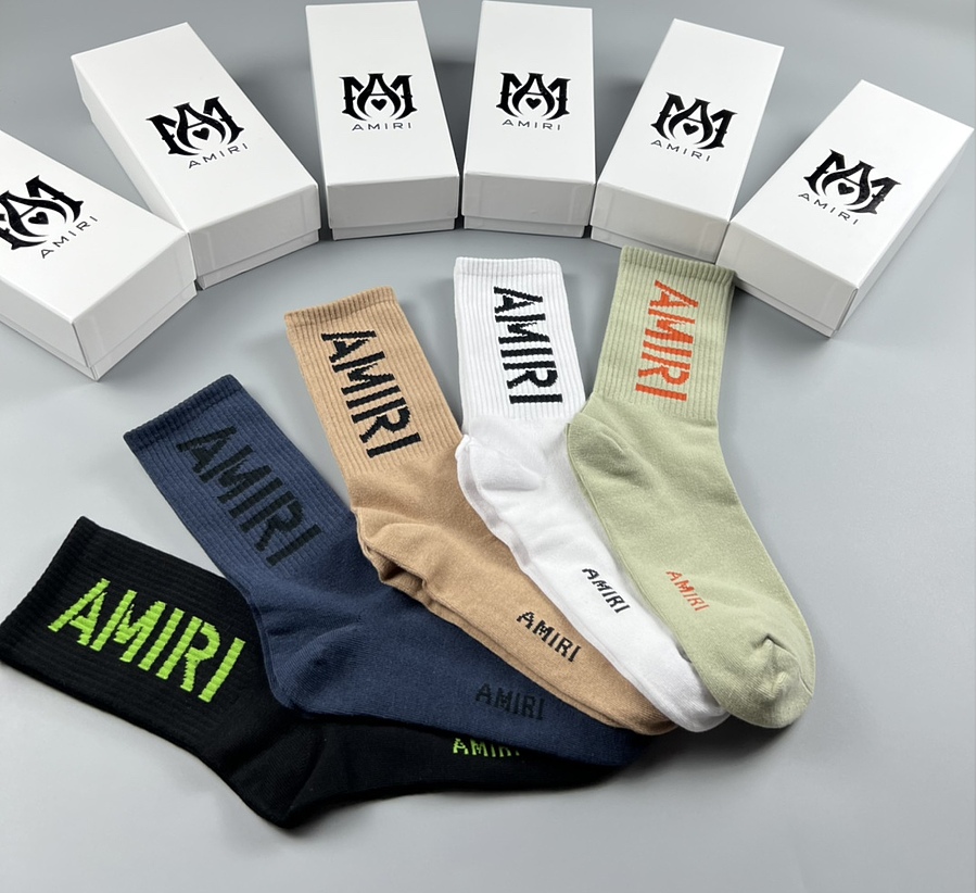 AMIRI Socks 5pcs sets #566047 replica