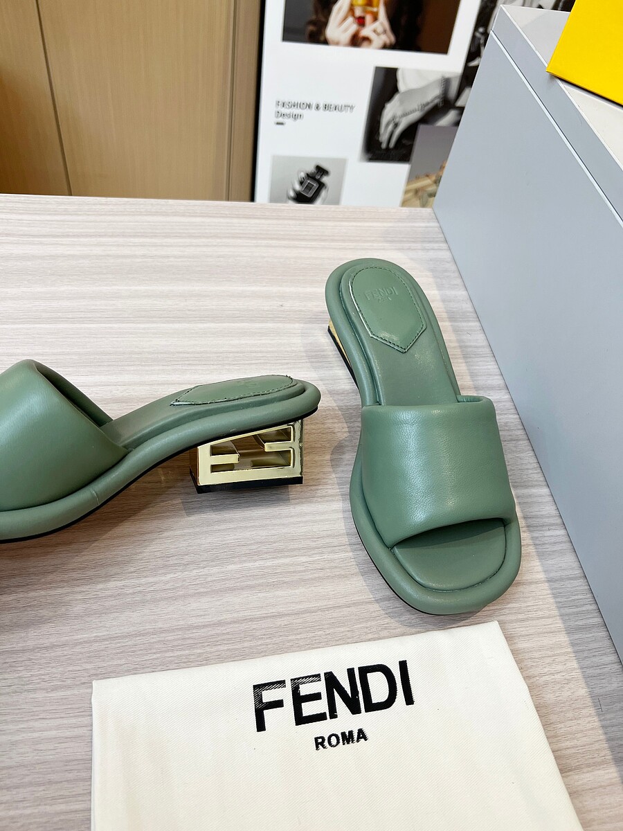 Fendi shoes for Fendi slippers for women #566196 replica