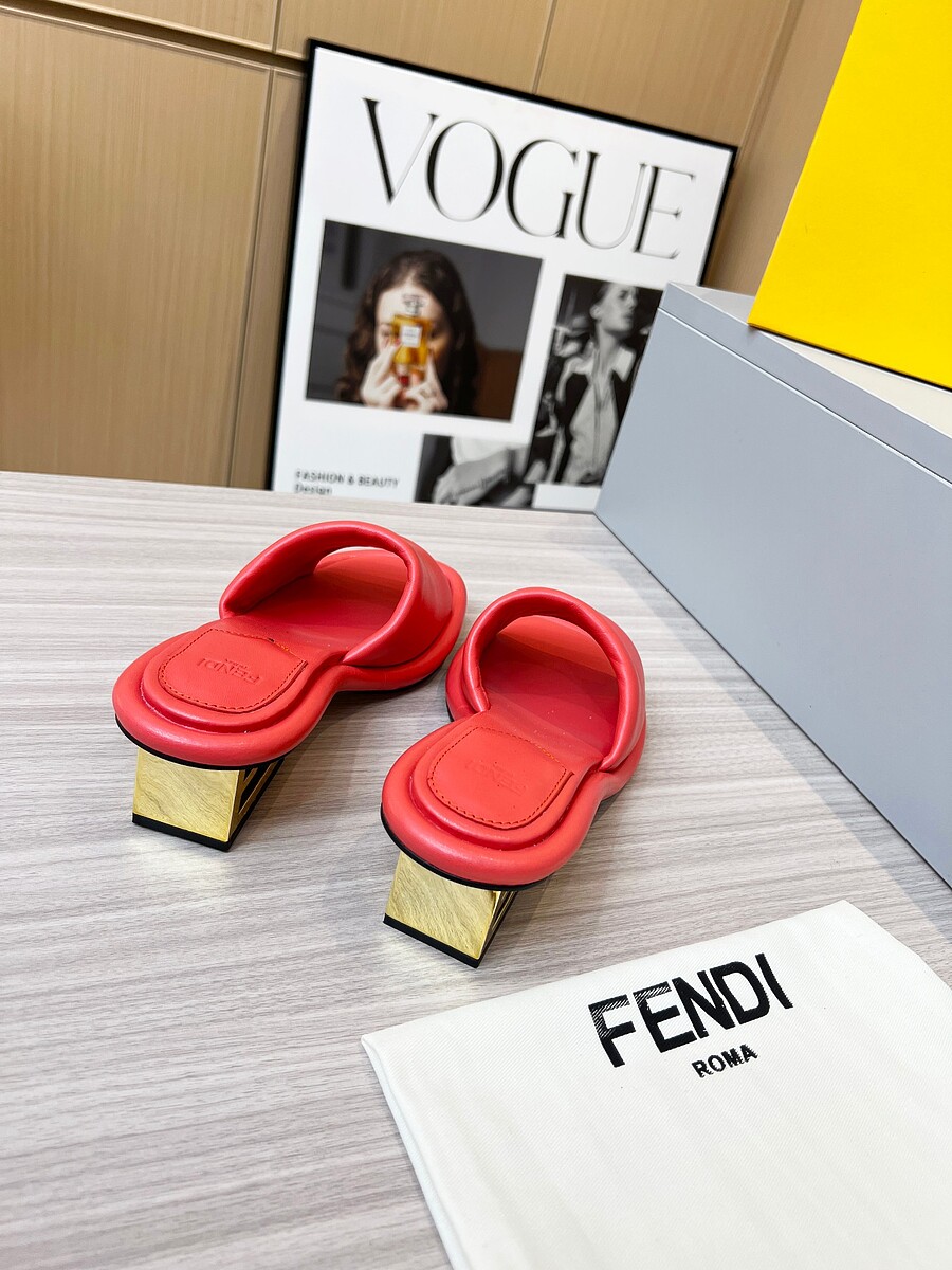 Fendi shoes for Fendi slippers for women #566197 replica