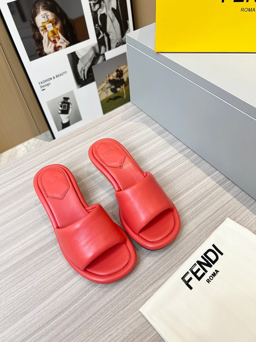 Fendi shoes for Fendi slippers for women #566197 replica