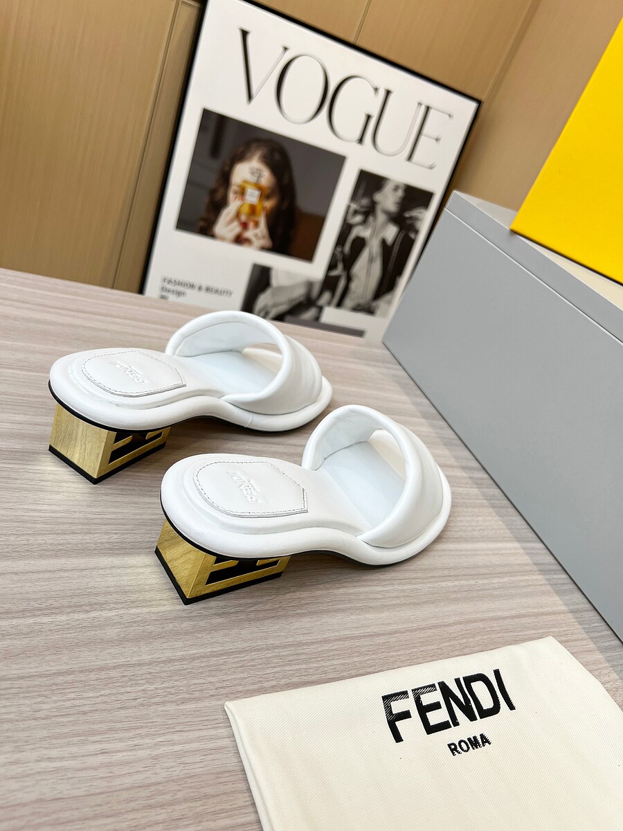 Fendi shoes for Fendi slippers for women #566198 replica