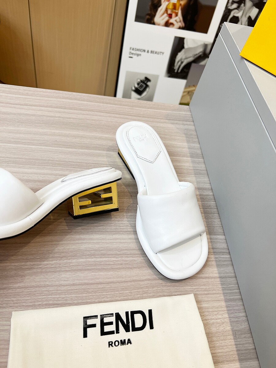 Fendi shoes for Fendi slippers for women #566198 replica