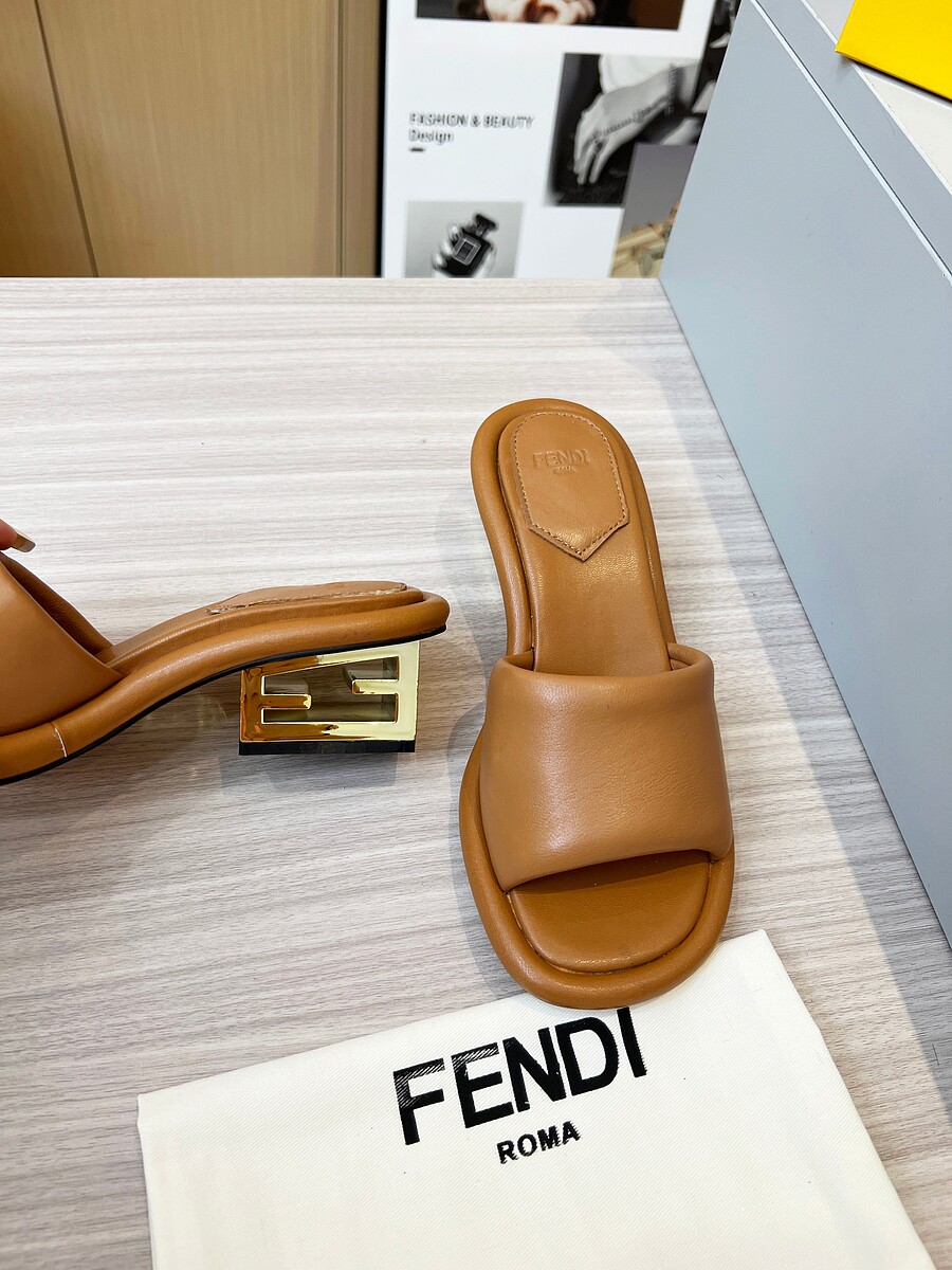 Fendi shoes for Fendi slippers for women #566199 replica