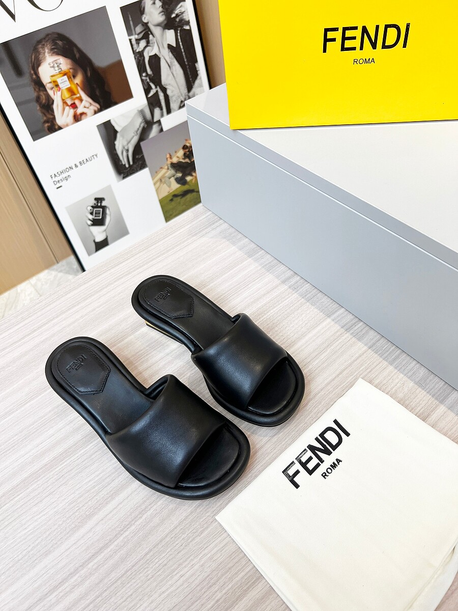 Fendi shoes for Fendi slippers for women #566200 replica