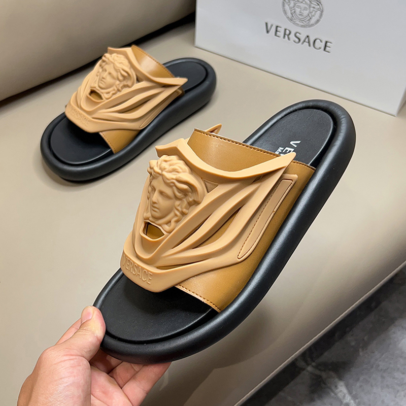 Versace shoes for versace Slippers for men #566318 replica