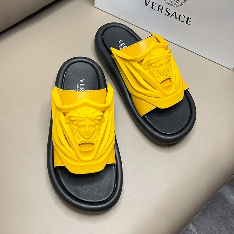 Versace shoes for versace Slippers for men #566320 replica