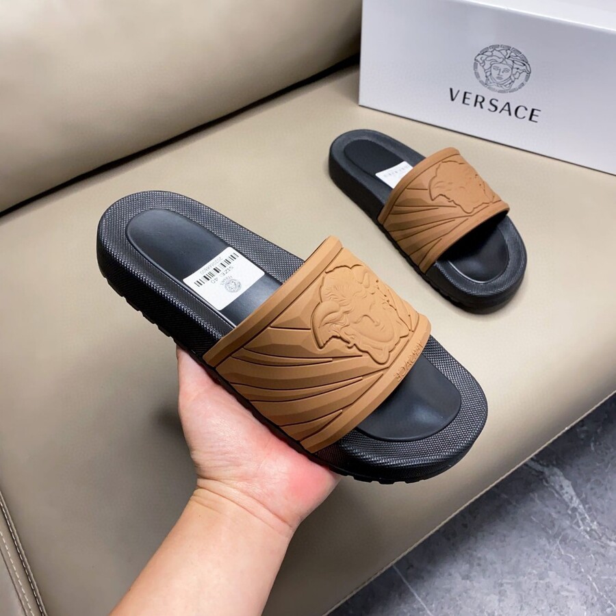 Versace shoes for versace Slippers for men #566326 replica
