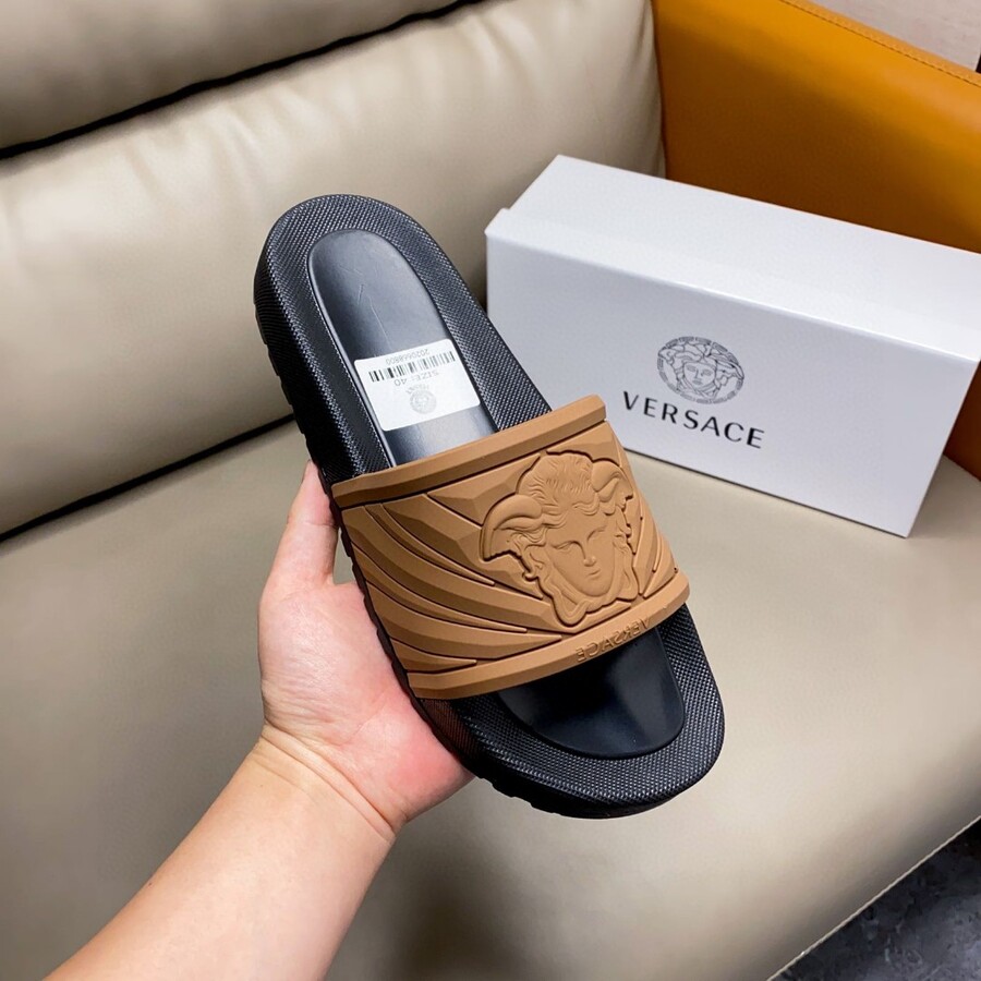 Versace shoes for versace Slippers for men #566326 replica