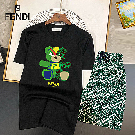 Fendi Tracksuits for Fendi Short Tracksuits for men #574386 replica