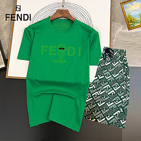 Fendi Tracksuits for Fendi Short Tracksuits for men #574400 replica