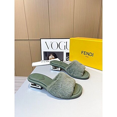 Fendi shoes for Fendi slippers for women #574975 replica