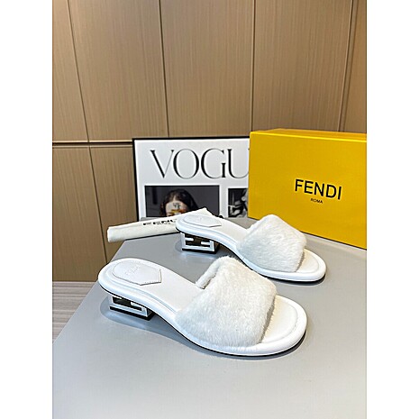 Fendi shoes for Fendi slippers for women #574976 replica