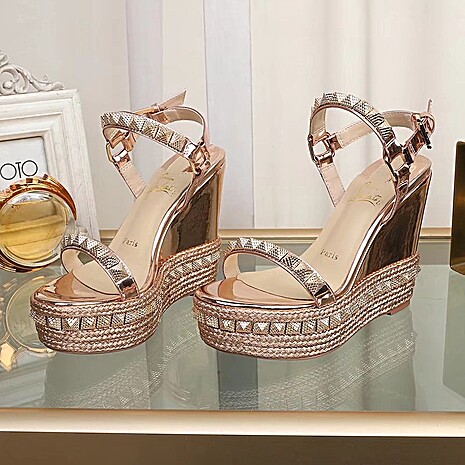 christian louboutin 12cm High-heeled shoes for women #576023 replica