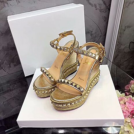 christian louboutin 12cm High-heeled shoes for women #576049 replica
