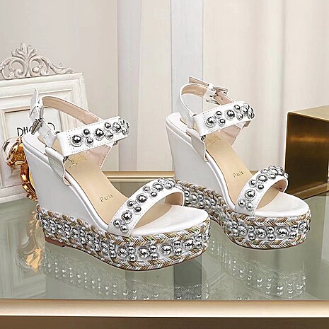 christian louboutin 12cm High-heeled shoes for women #576060 replica