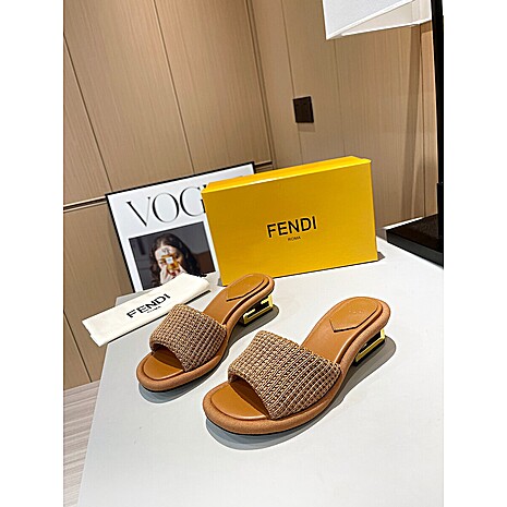 Fendi shoes for Fendi slippers for women #576252 replica