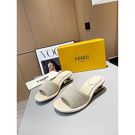 Fendi shoes for Fendi slippers for women #576253 replica