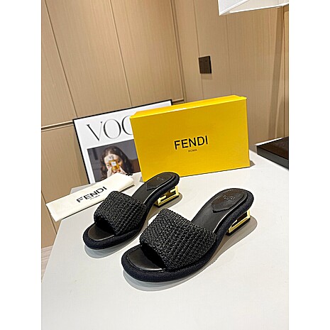Fendi shoes for Fendi slippers for women #576254 replica