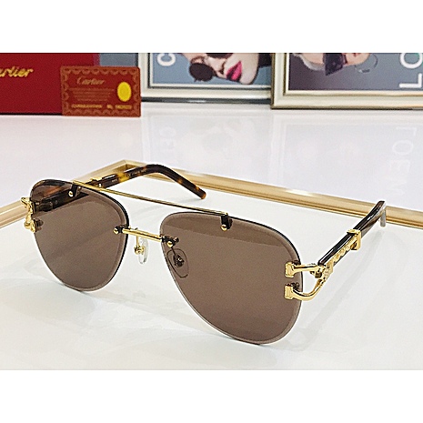cartier AAA+ Sunglasses #577487 replica