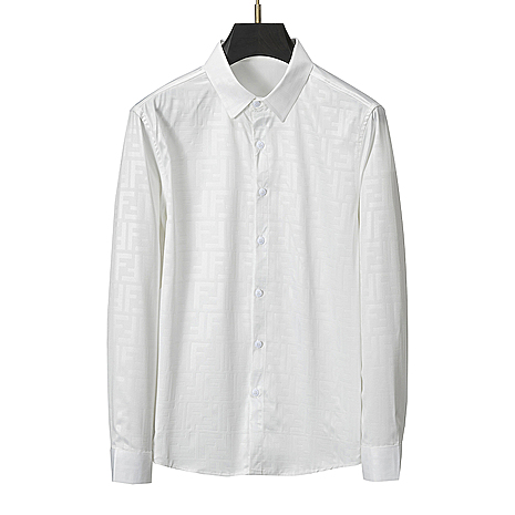 Fendi Shirts for Fendi Long-Sleeved Shirts for men #581942 replica