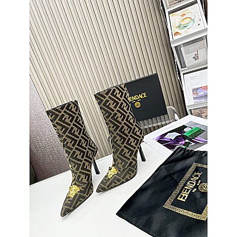 Fendi & versace 7.5cm High-heeled  boots for women #583843 replica