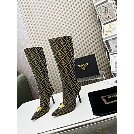 Fendi & versace 7.5cm High-heeled  boots for women #583846 replica