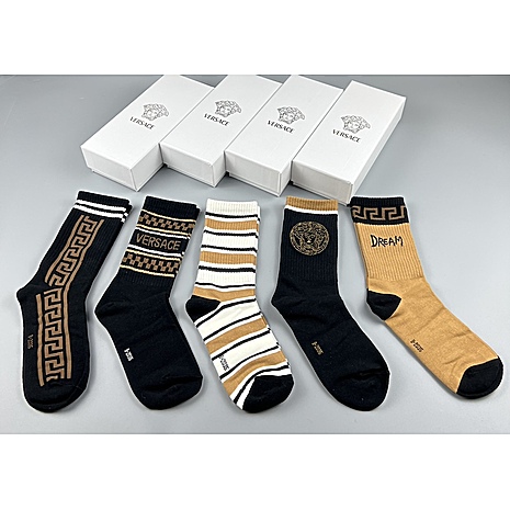 versace Socks 5pcs sets #585292 replica