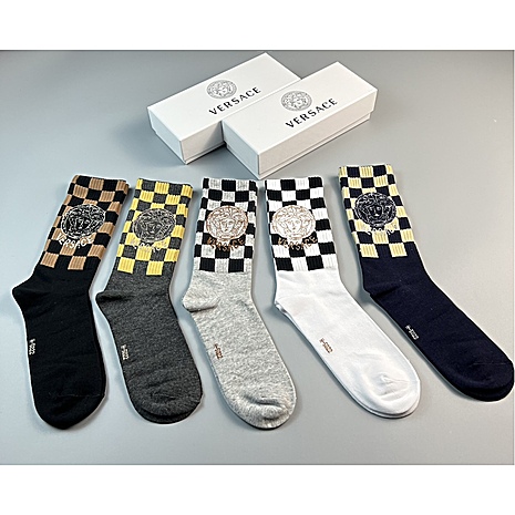 versace Socks 5pcs sets #585296 replica