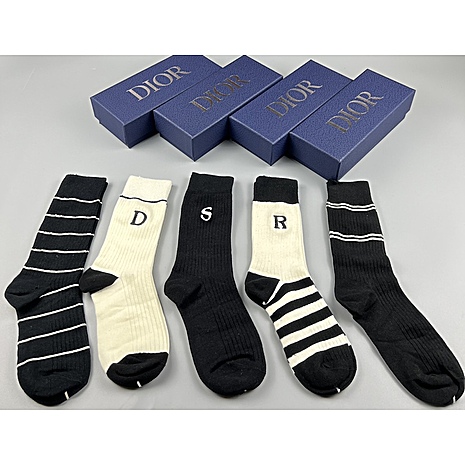 Dior Socks 5pcs sets #585313 replica