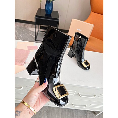 MIUMIU 7cm High-heeled boots for women #588148 replica