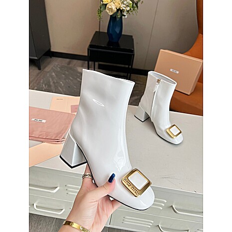 MIUMIU 7cm High-heeled boots for women #588149 replica
