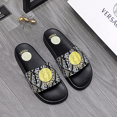 Versace shoes for versace Slippers for men #589867 replica