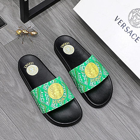 Versace shoes for versace Slippers for men #589873 replica