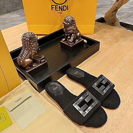 Fendi shoes for Fendi slippers for women #591573 replica