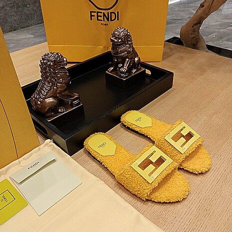 Fendi shoes for Fendi slippers for women #591574 replica