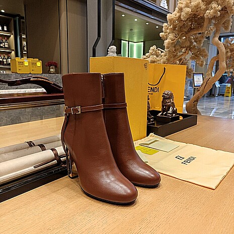 Fendi 10cm High-heeled Boots for women #591576 replica