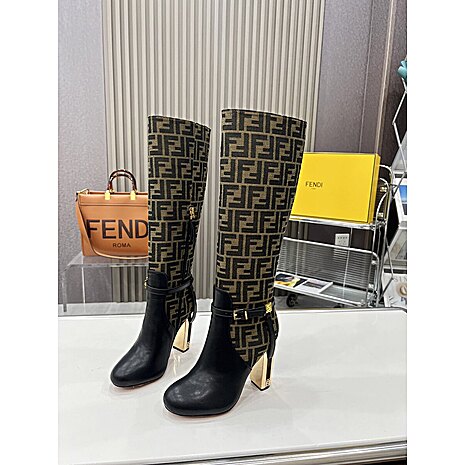 Fendi 10cm High-heeled Boots for women #591590 replica