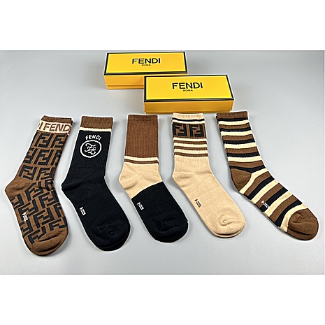 Fendi Socks 5pcs sets #592047 replica