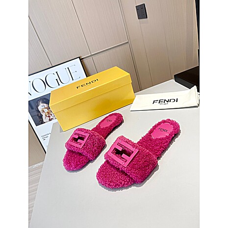 Fendi shoes for Fendi slippers for women #592125 replica
