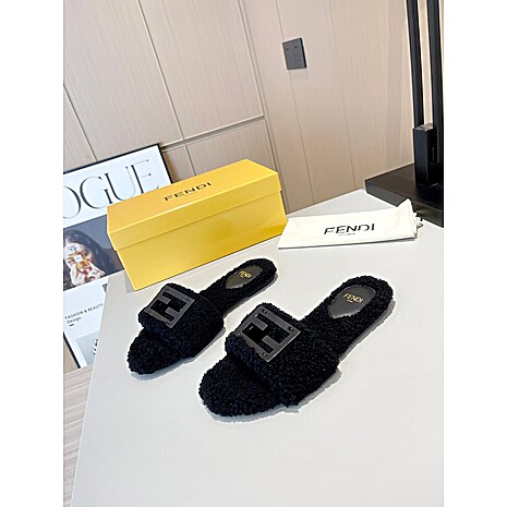 Fendi shoes for Fendi slippers for women #592126 replica