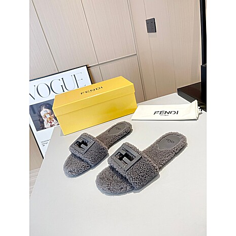 Fendi shoes for Fendi slippers for women #592127 replica