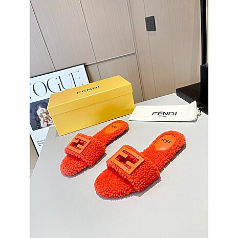 Fendi shoes for Fendi slippers for women #592128 replica
