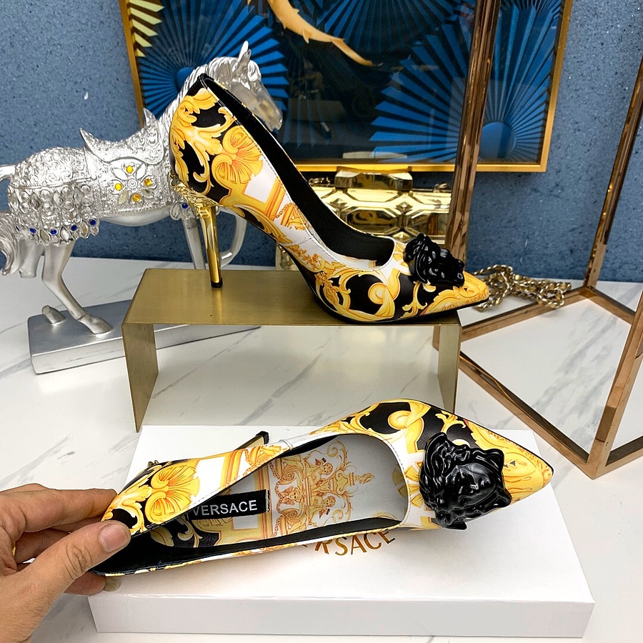 versace 10cm High-heeled shoes for women #589988 replica