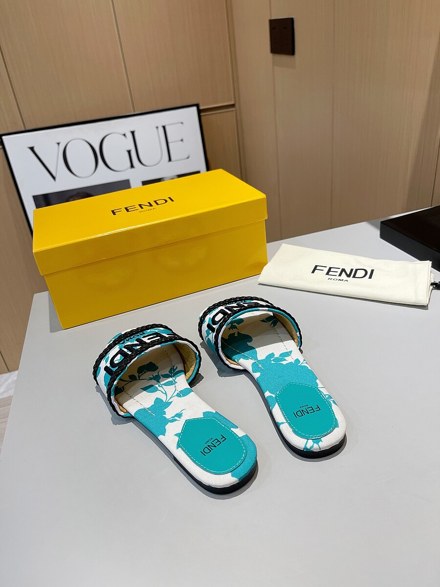 Fendi shoes for Fendi slippers for women #590177 replica