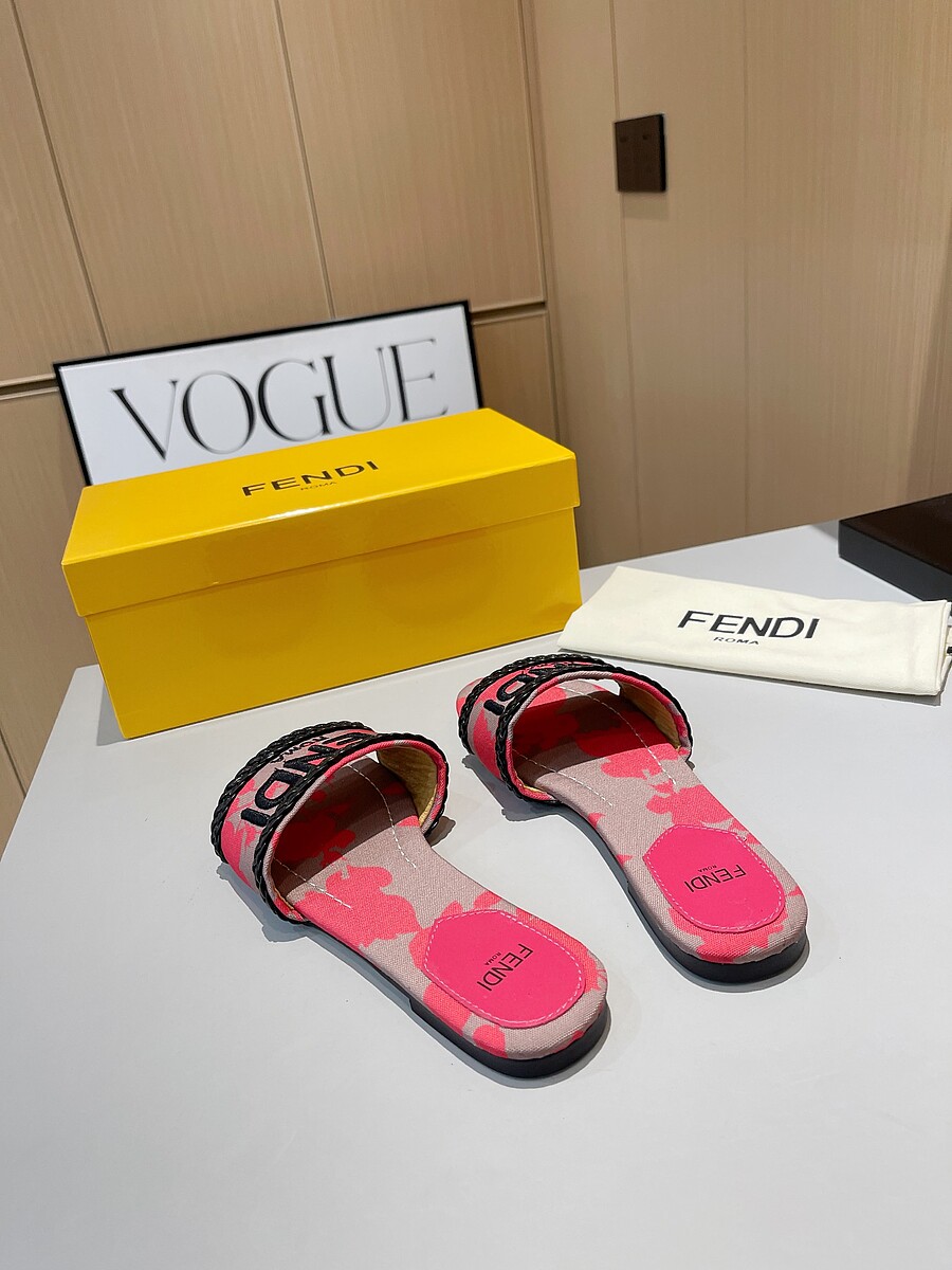 Fendi shoes for Fendi slippers for women #590179 replica